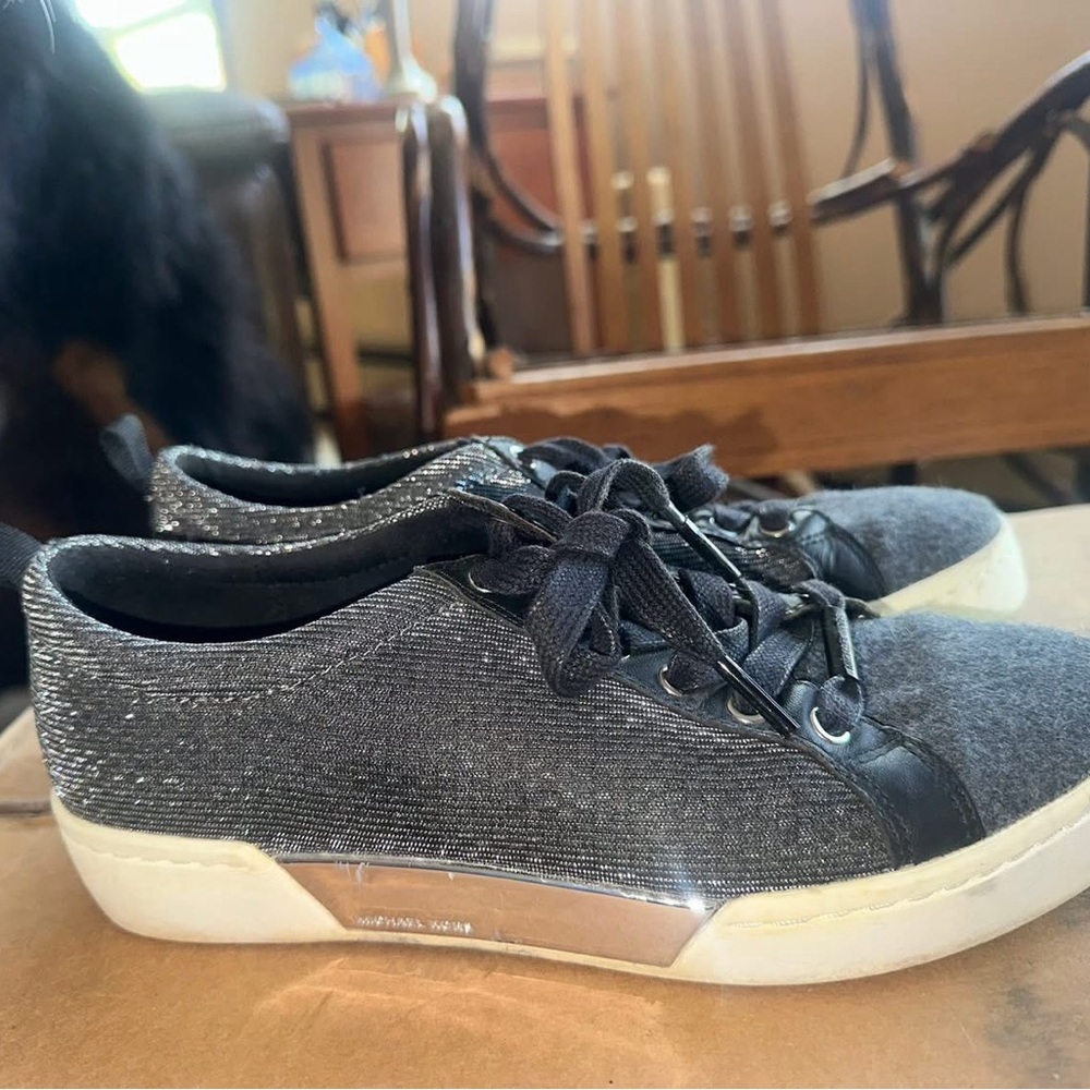 Michael Kors Black and Silver Sneakers